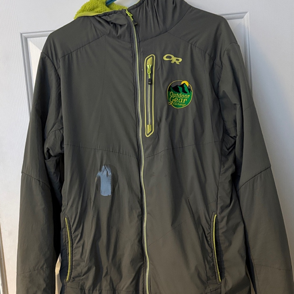 Outdoor research fleece lined warm jacket